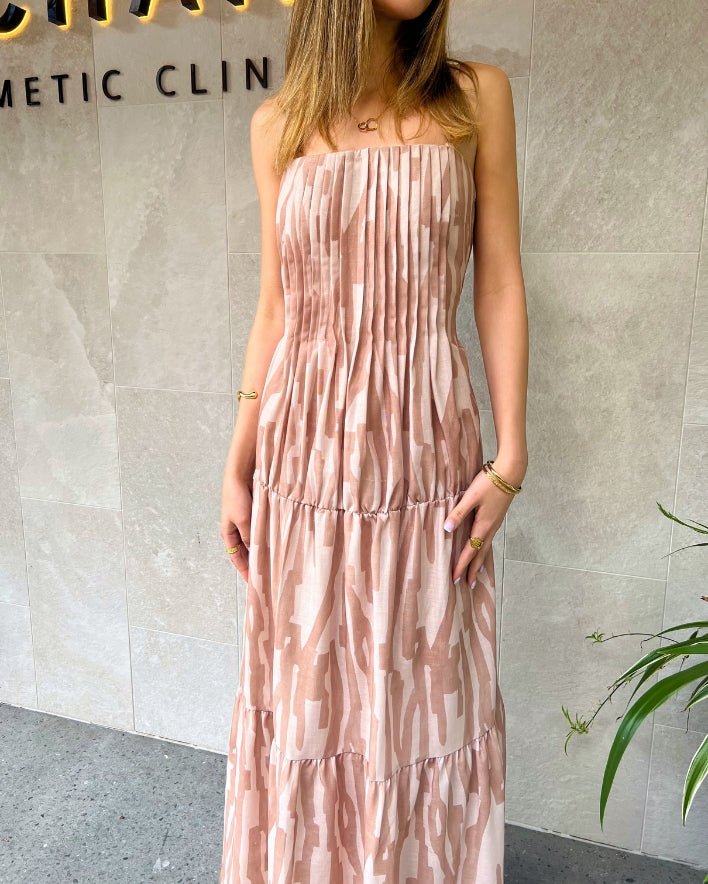 Calliope Maxi Dress - Coffee