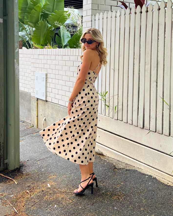 Darling Midi Dress - Beige