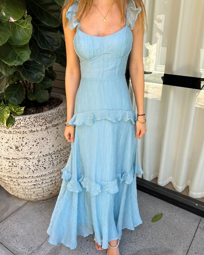Zeya Maxi Dress - Blue