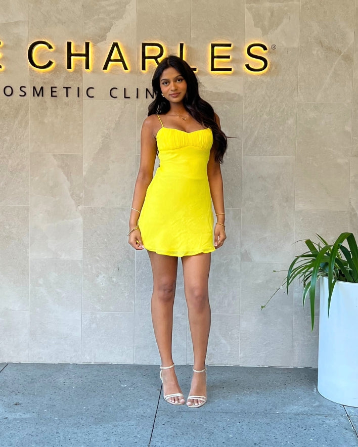 Methyr Mini Dress - Yellow