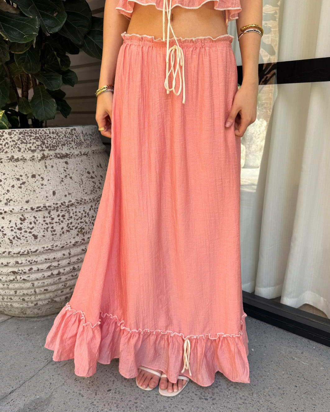 Maisie Set Skirt - Apricot