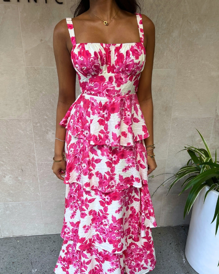 Marzia Maxi Dress - Fuchsia