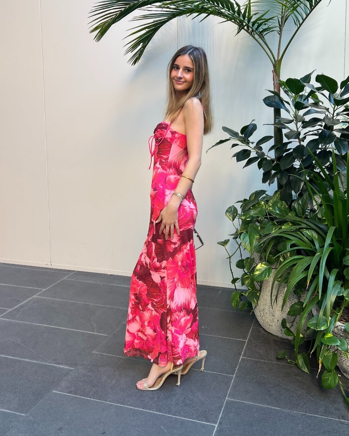Rosae Maxi Dress - Red