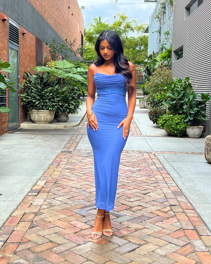 Cora Maxi Dress - Blue