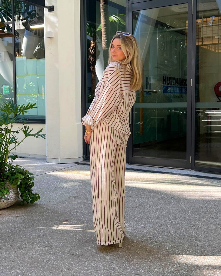 Arabella Set Pants - Latte