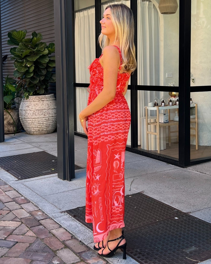 Shar Maxi Dress - Red