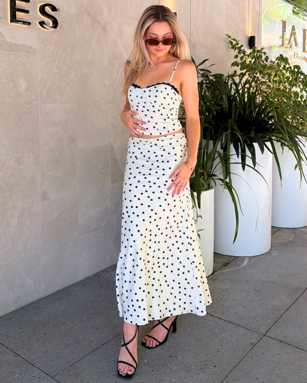 Lotty Set Skirt - Polka Dot