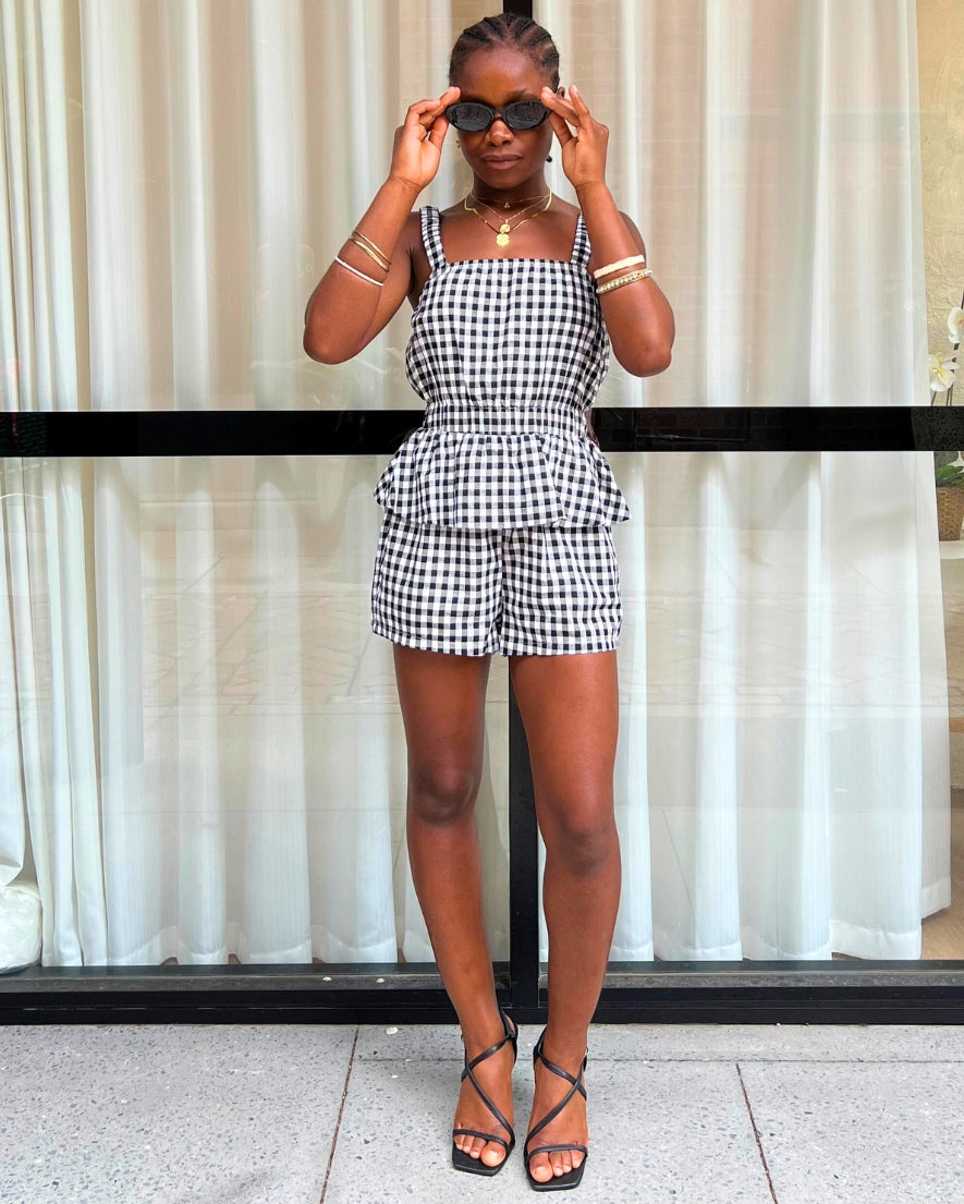 Romy Playsuit - Black/White