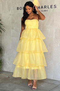 Kadie Maxi Dress - Yellow