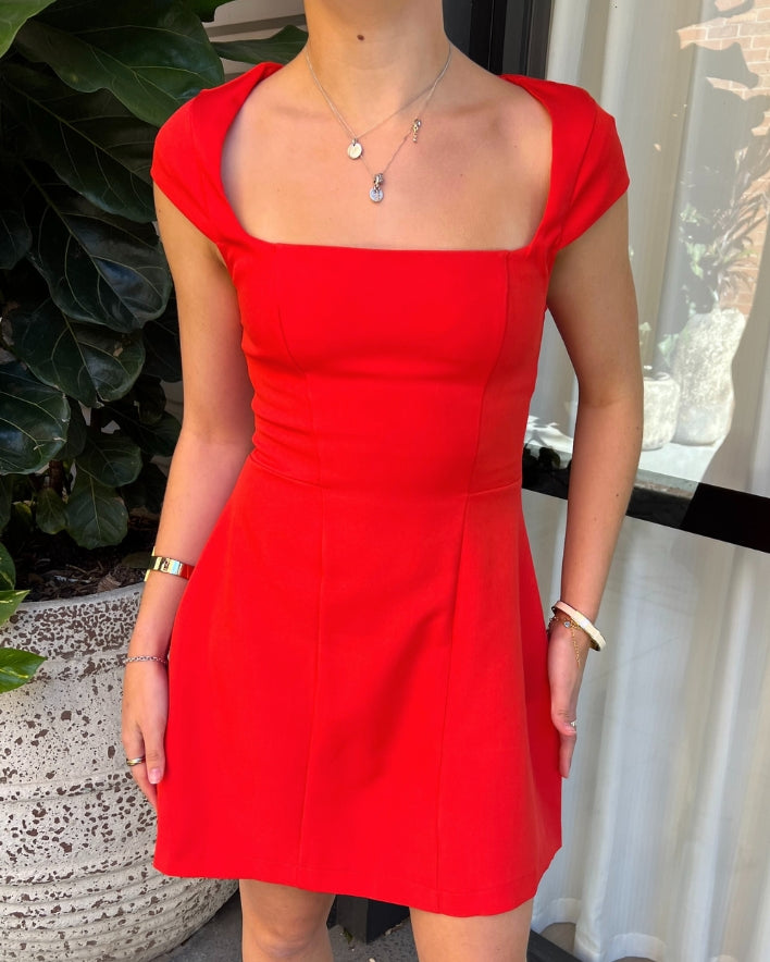 Tamari Mini Dress - Red