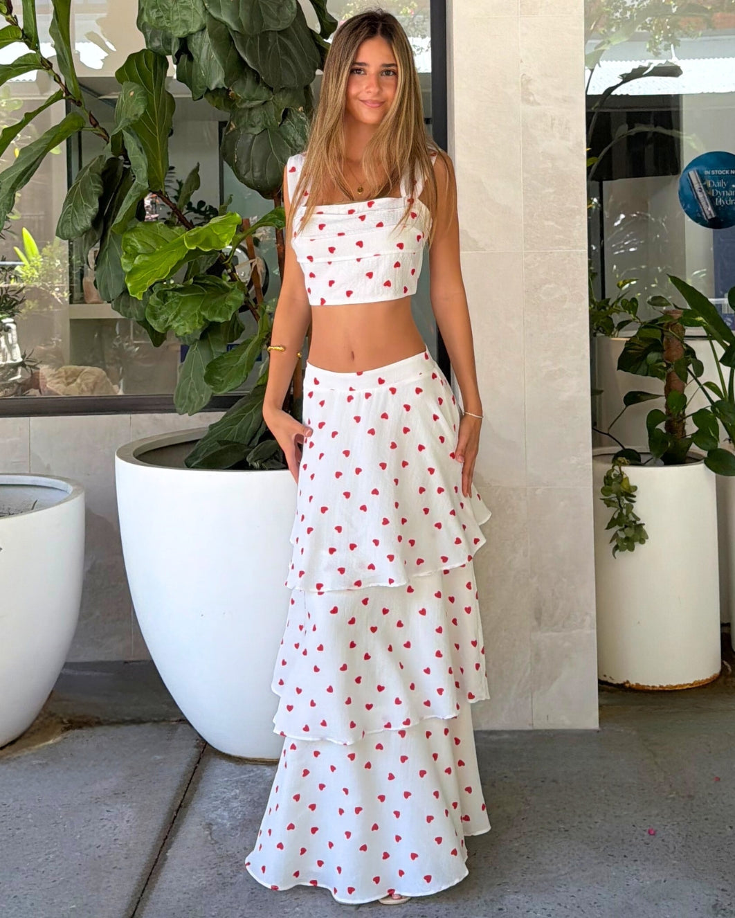 Dahlia Set Skirt - White