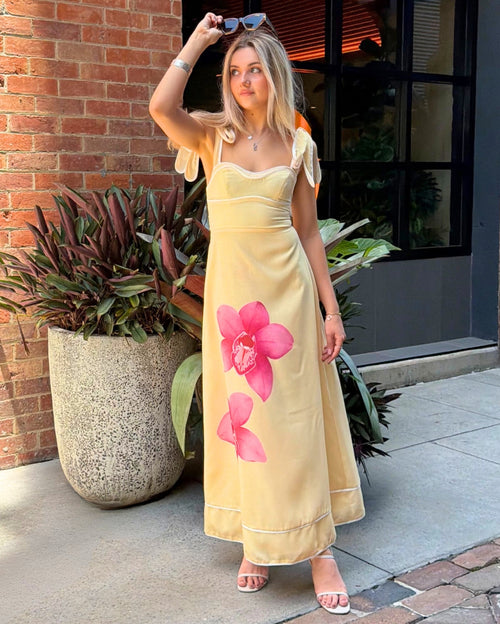 Florina Maxi Dress - Yellow