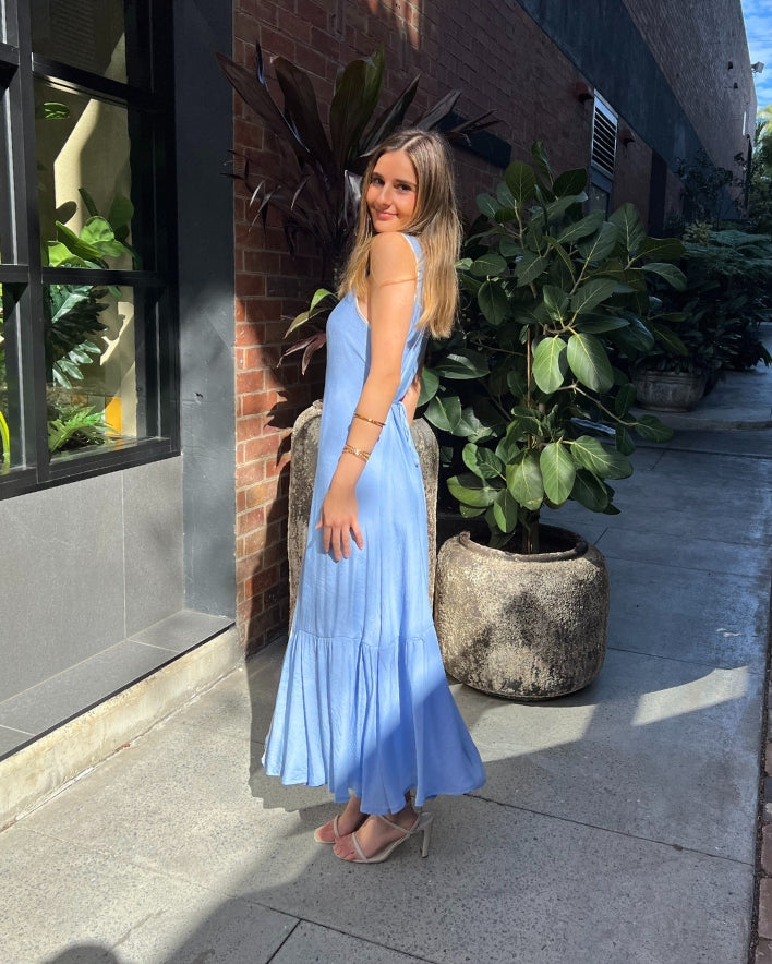 Serena Maxi Dress - Blue