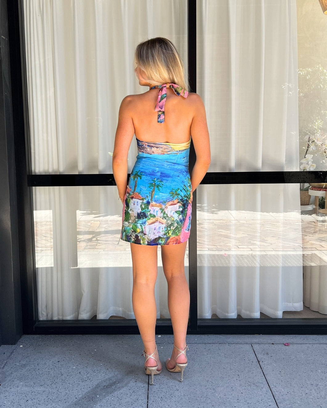 Amara Mini Dress - Blue