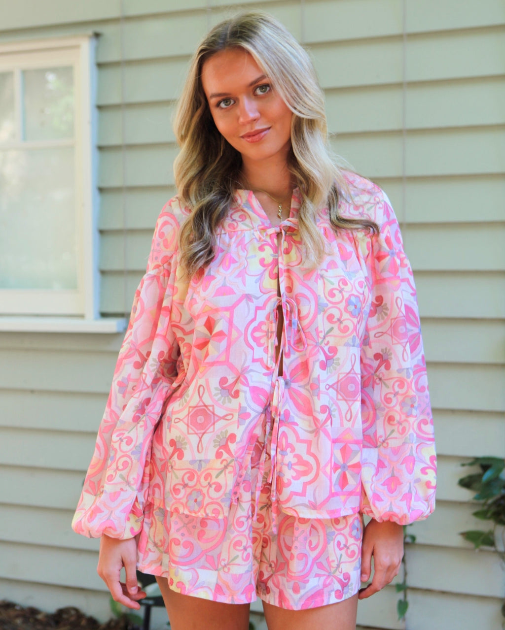 Polly Set Shorts - Blush