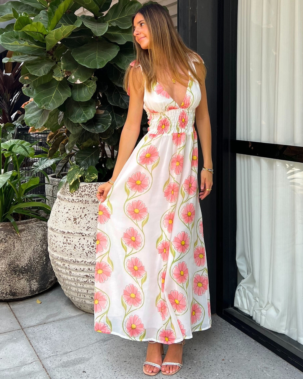Delina Maxi Dress - Pink