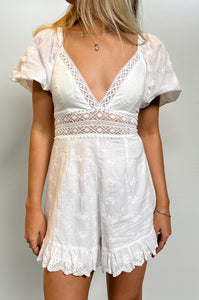 Amber Playsuit - White