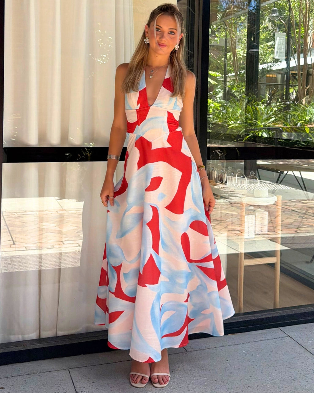 Agustina Maxi Dress - Blue Multi