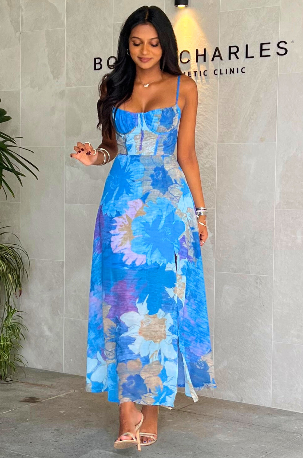 Radha Maxi Dress - Blue