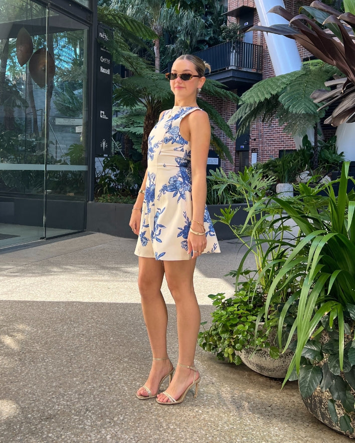 Lani Mini Dress - Blue