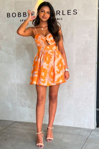 Nara Mini Dress - Orange