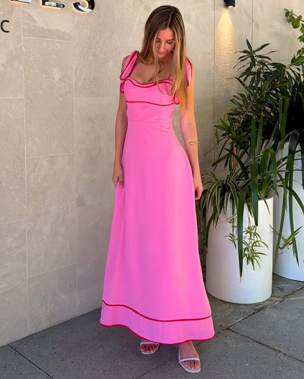 Florina Maxi Dress - Pink