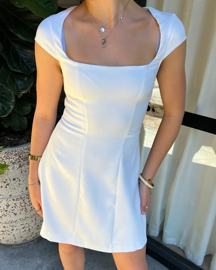 Tamari Mini Dress - White