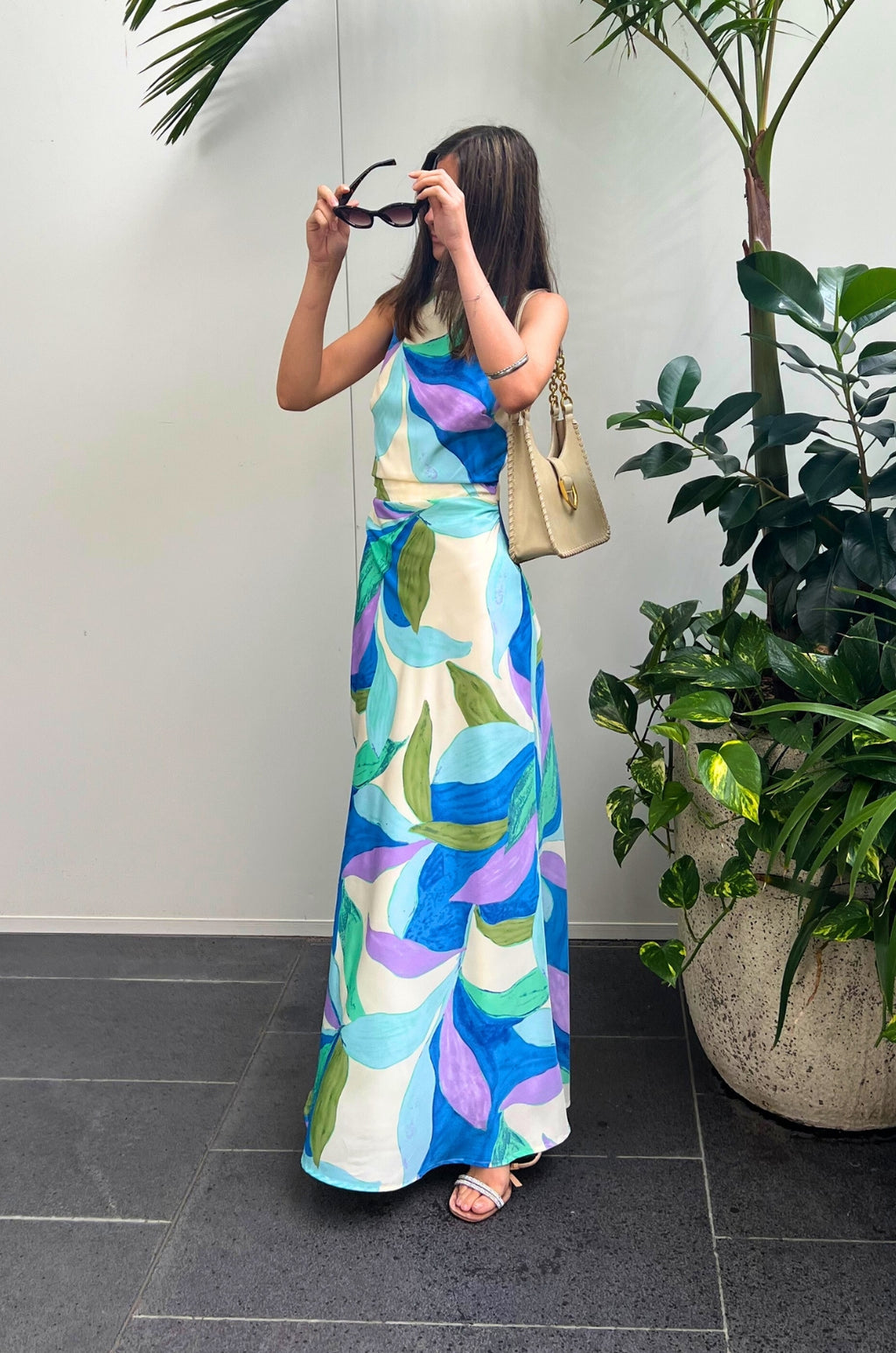 Christiana Maxi Dress - Blue