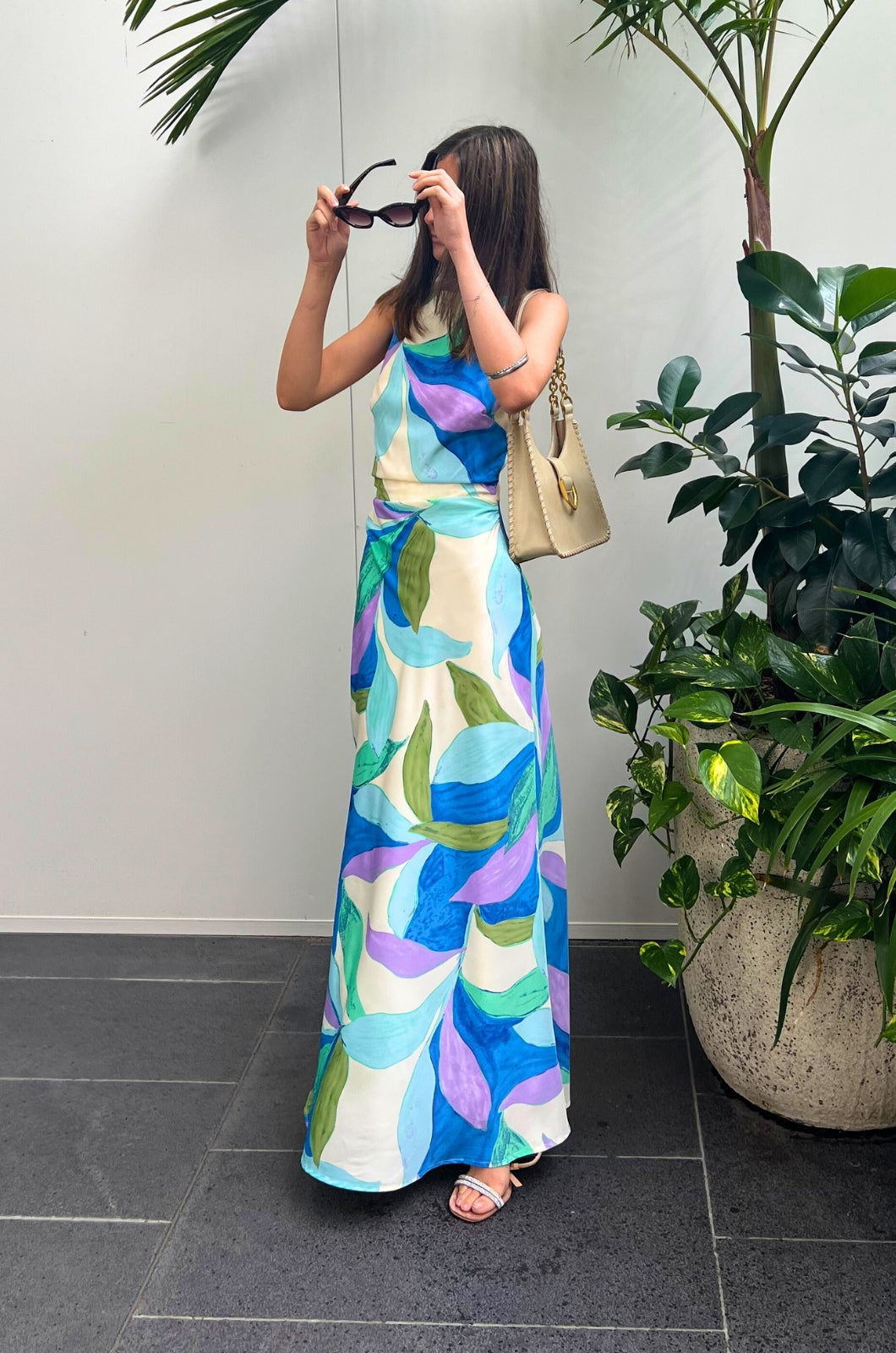 Christiana Maxi Dress - Blue