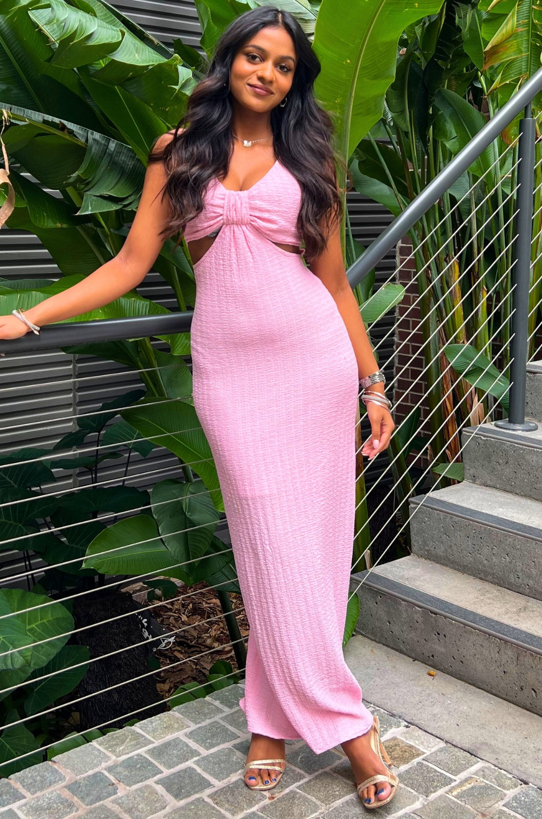 Lenora Maxi Dress - Pink