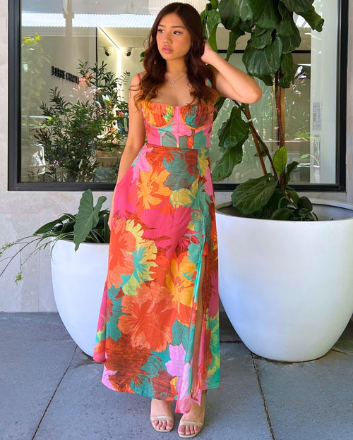 Radha Maxi Dress - Orange