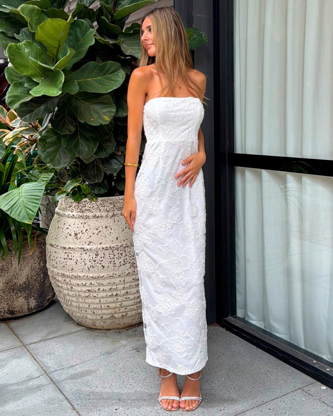 Cliara Maxi Dress - White