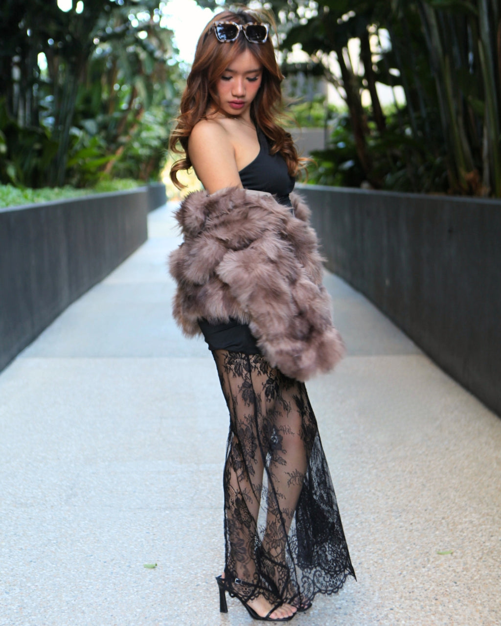 Isa Fur Coat - Mocha