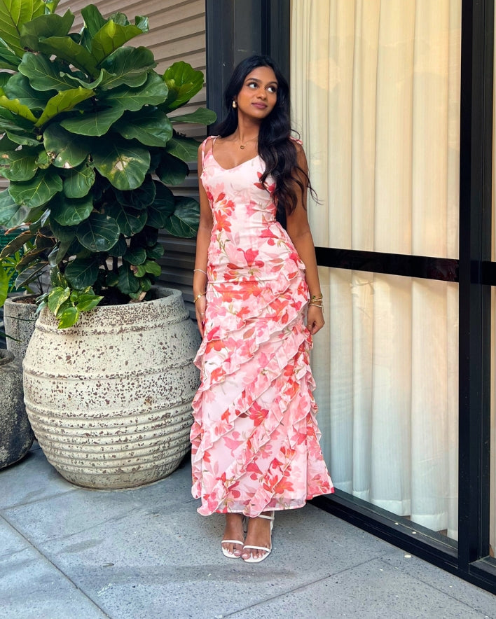 Gema Maxi Dress - Red