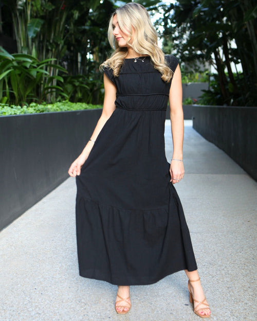 Krystel Maxi Dress - Black