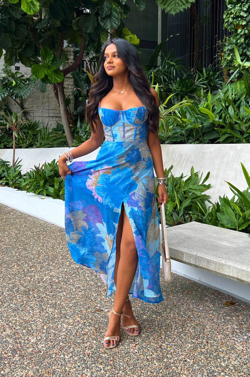 Radha Maxi Dress - Blue