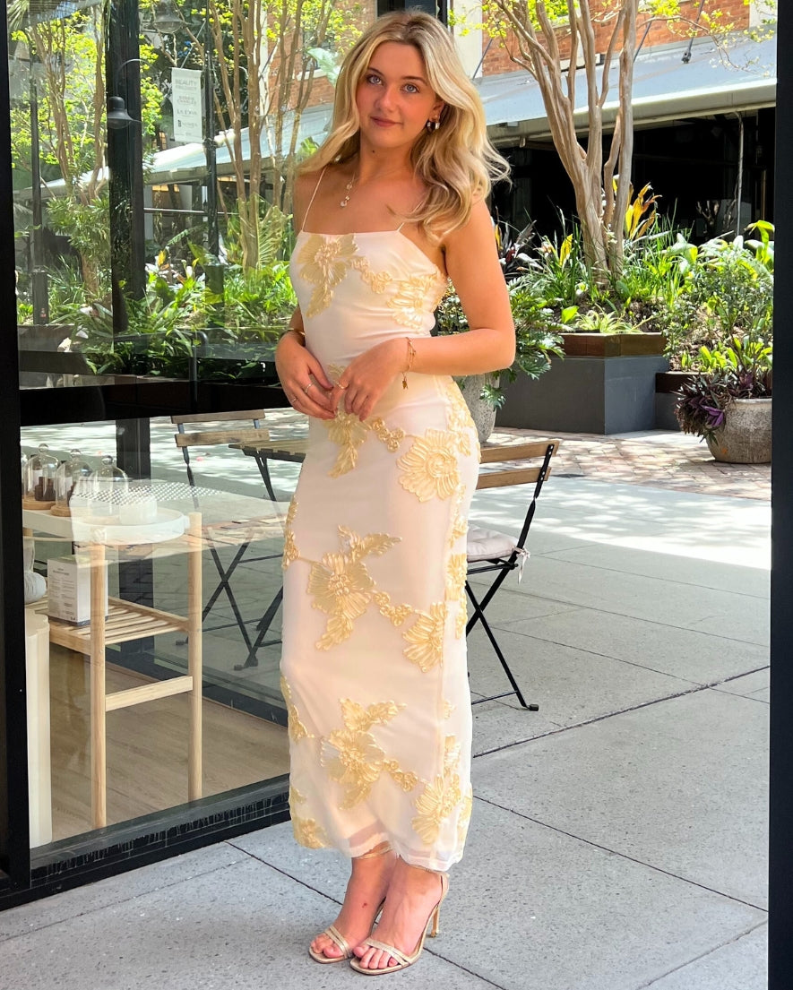 Georgina Maxi Dress - Yellow