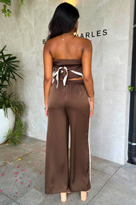 Riya Set Pants - Brown