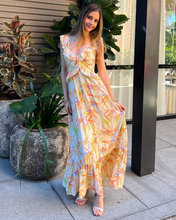 Greya Maxi Dress - Cream