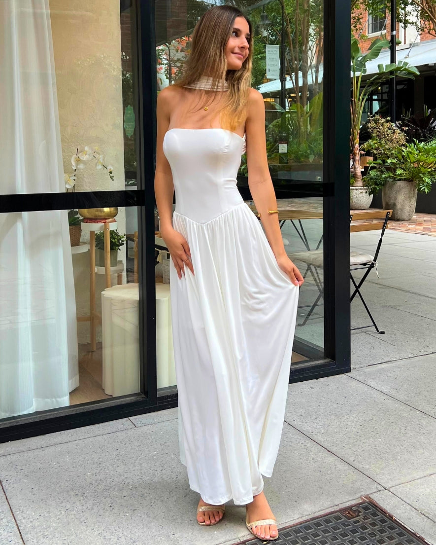 Cathy Maxi Dress - White