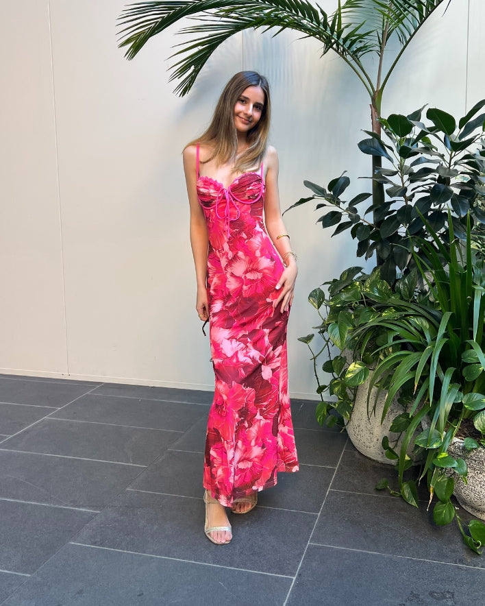 Rosae Maxi Dress - Red
