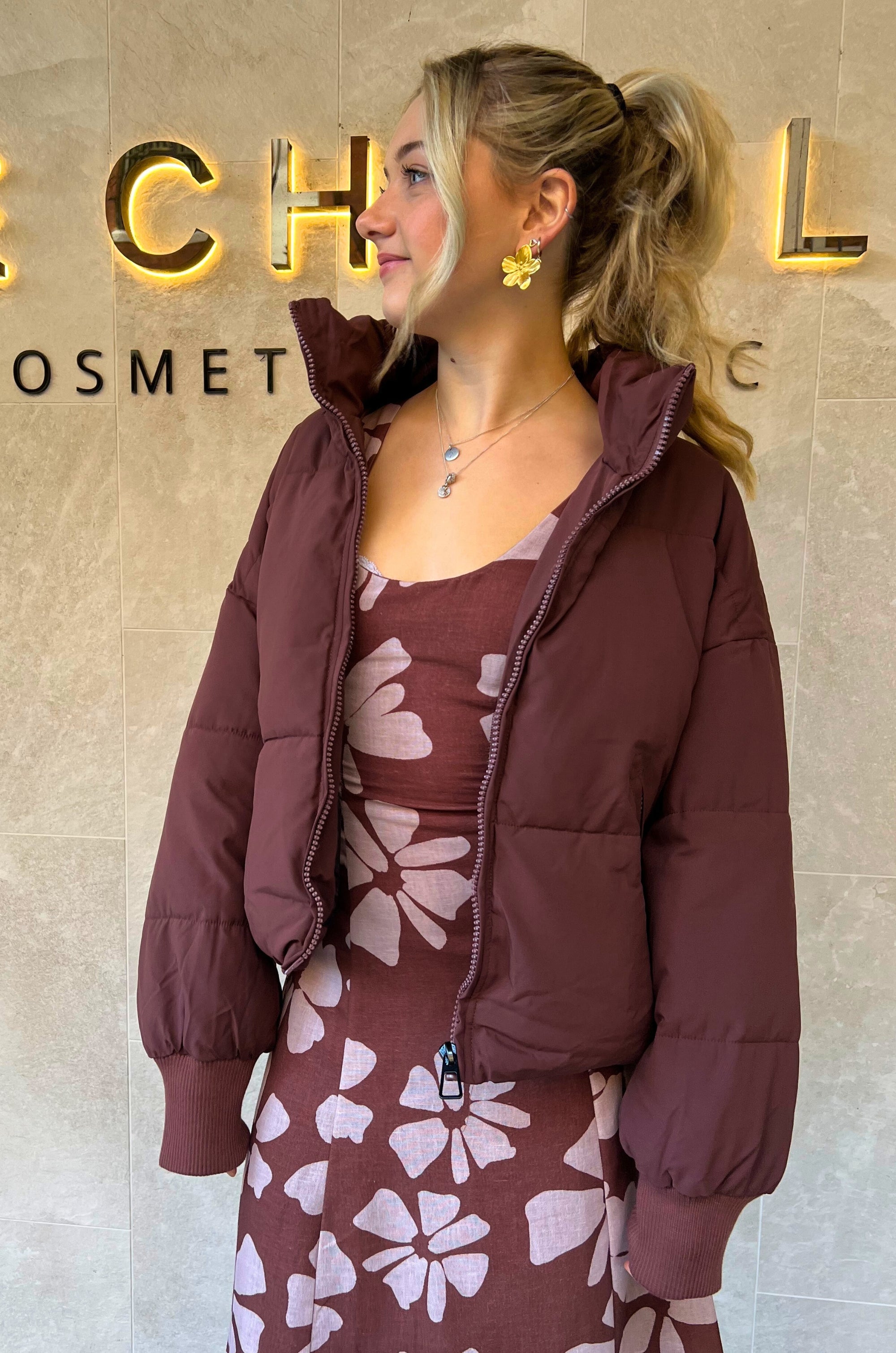 Dreams Puffer Jacket Chocolate