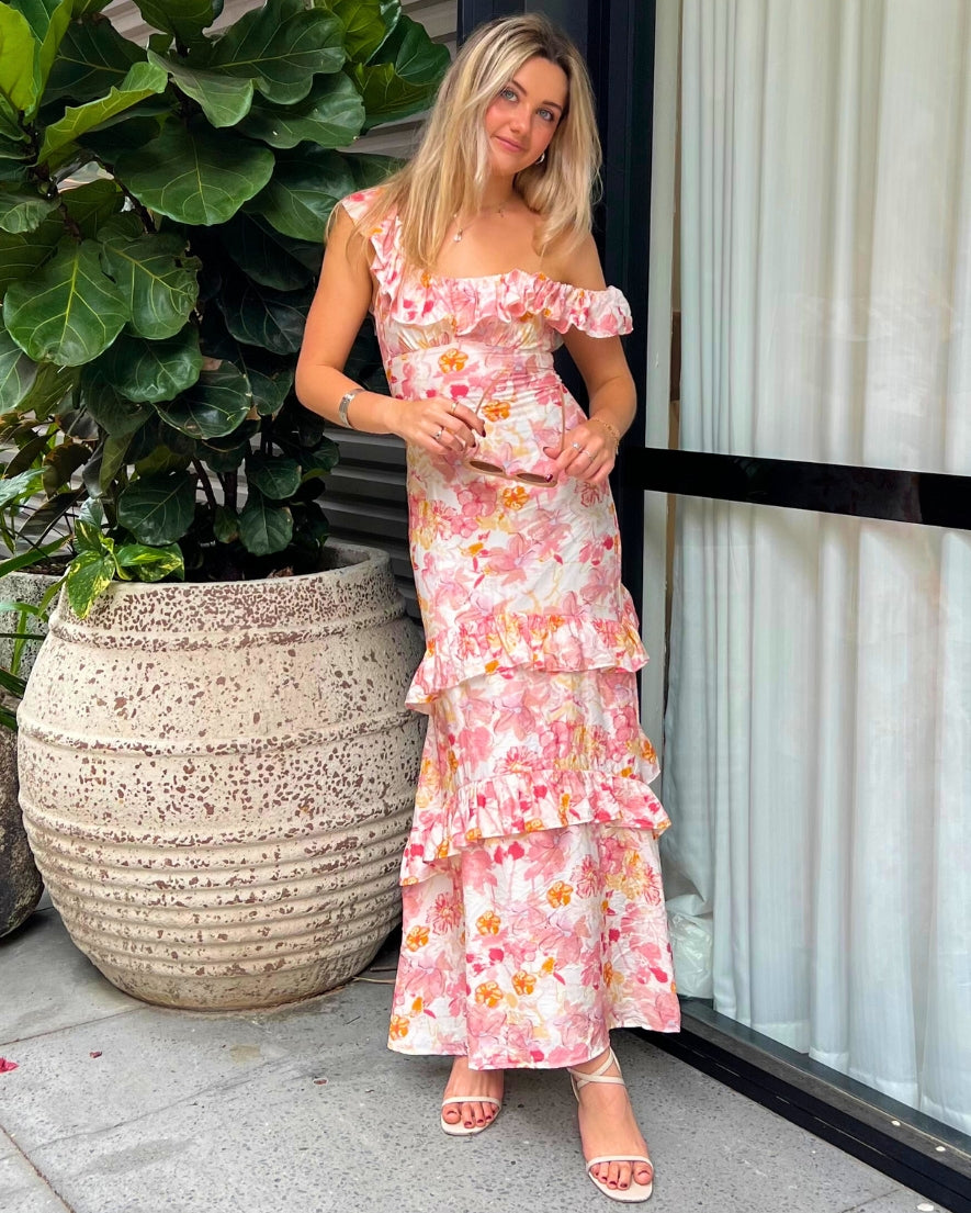 Rue Maxi Dress - Pink