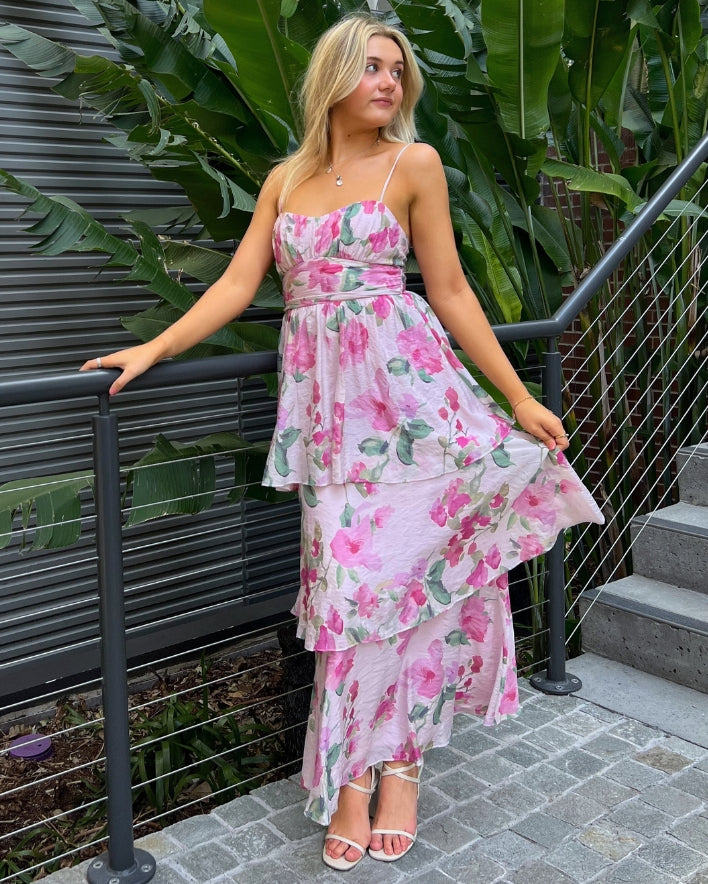 Barnia Maxi Dress - Pink