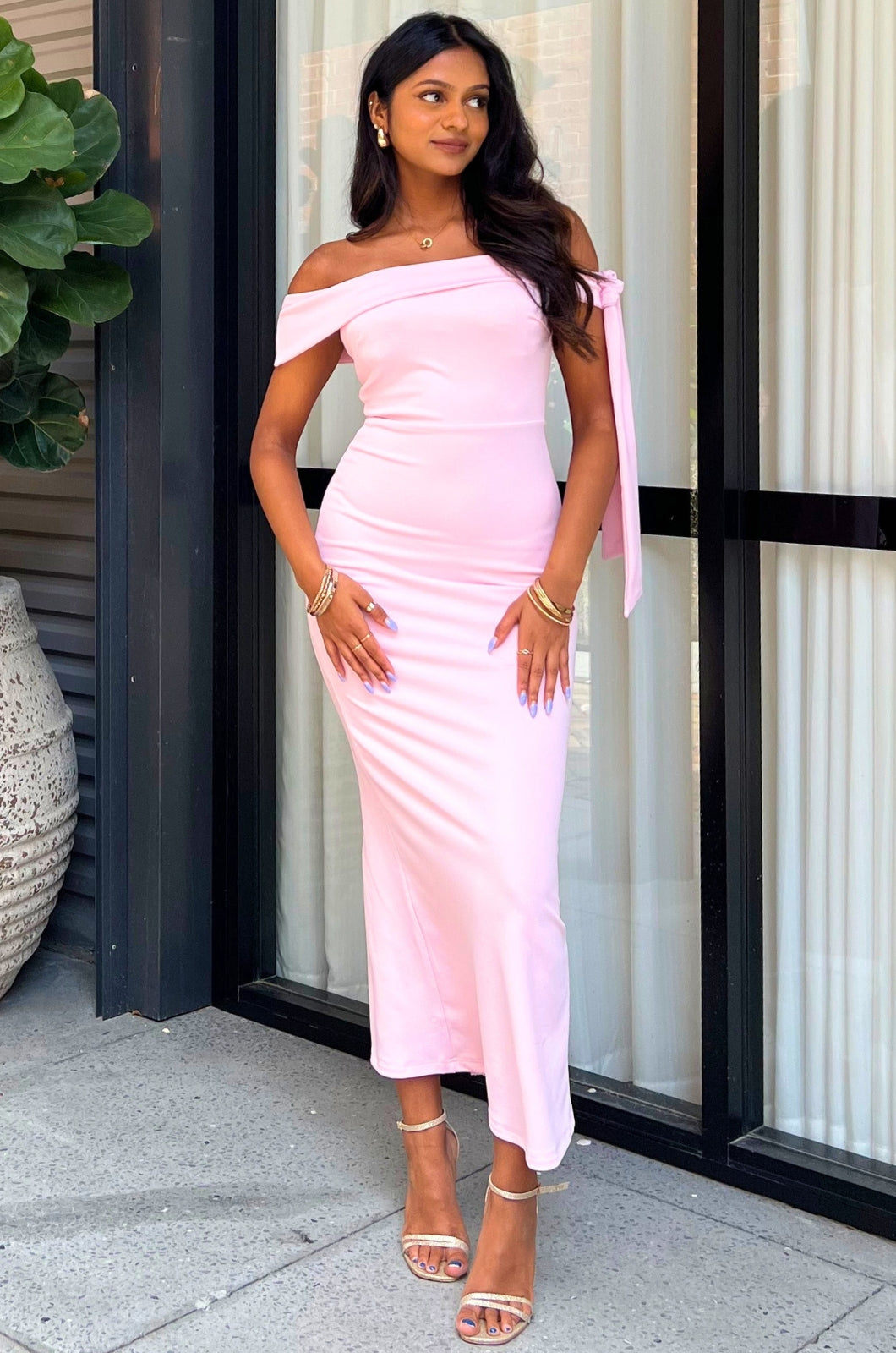 Chrystal Maxi Dress - Pink