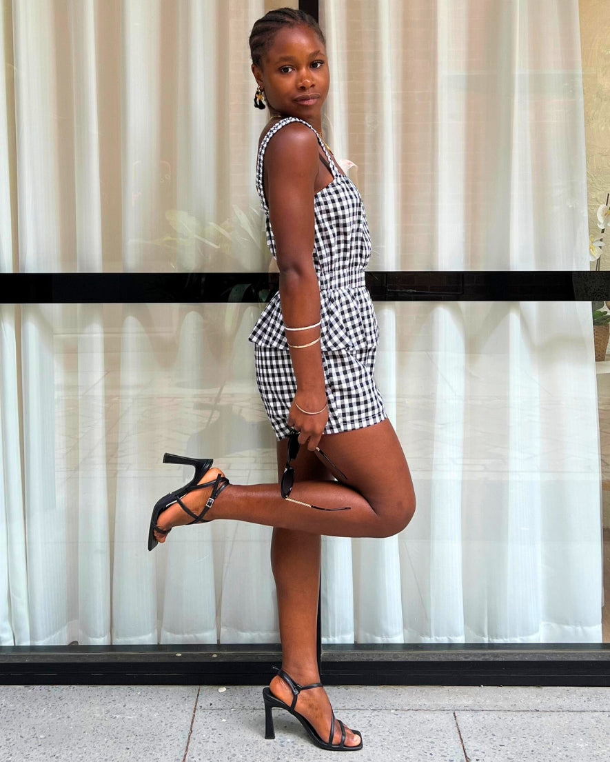 Romy Playsuit - Black/White