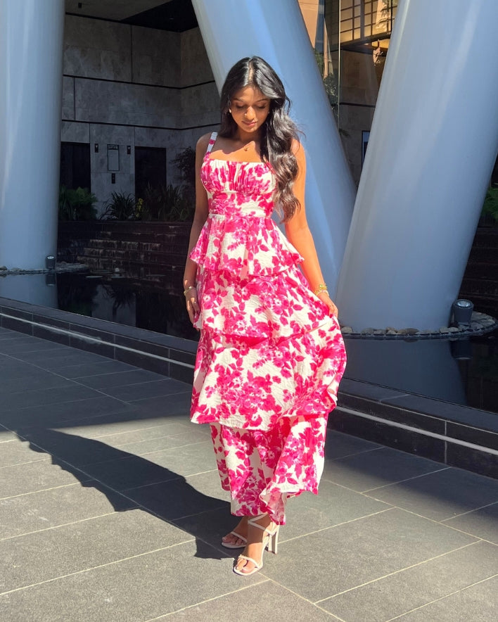 Marzia Maxi Dress - Fuchsia