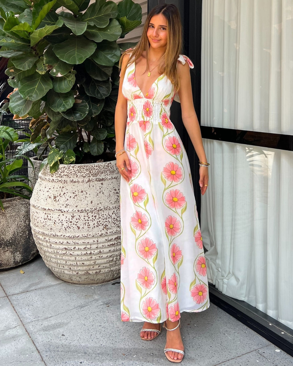 Delina Maxi Dress - Pink