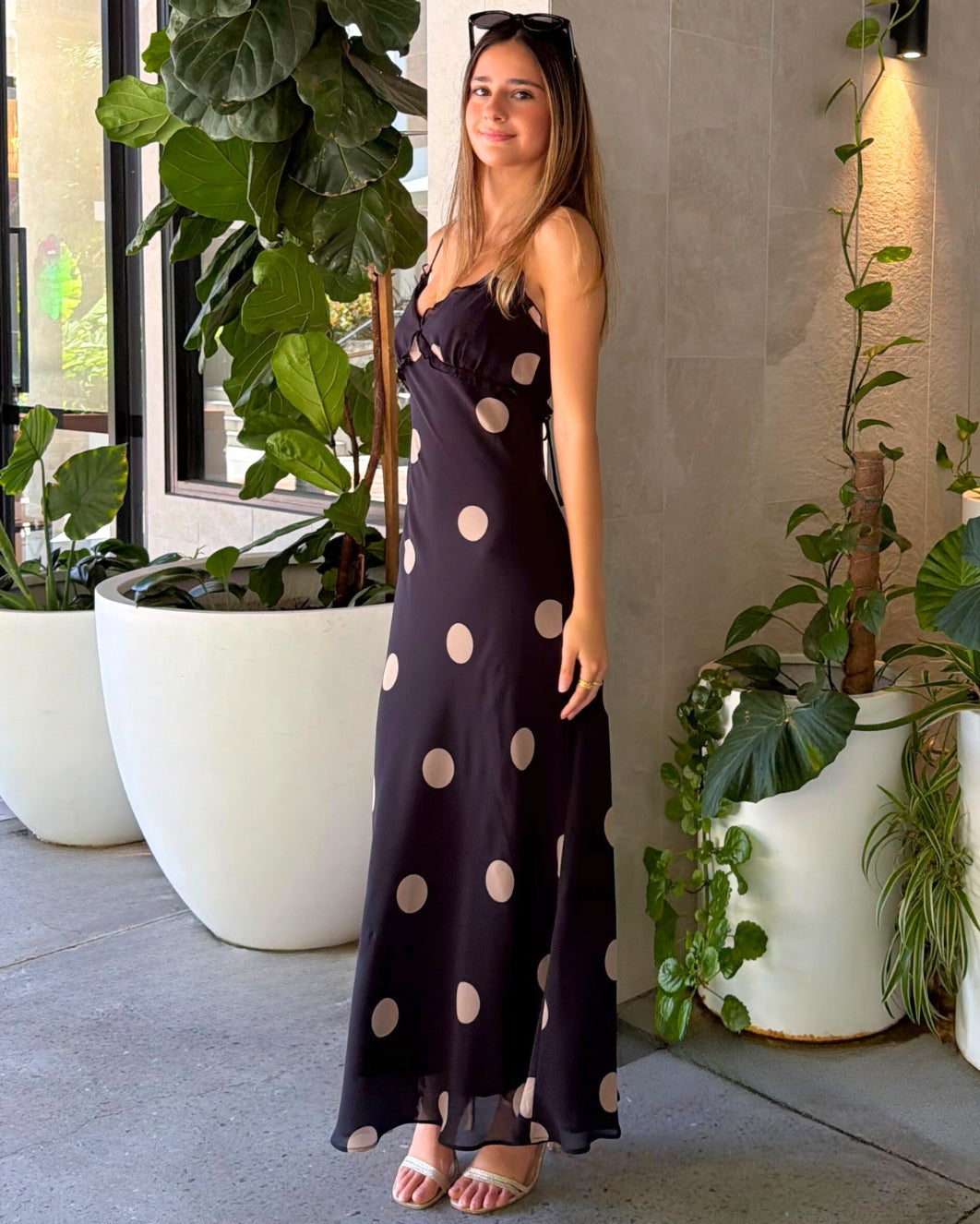 Samara Maxi Dress - Polka Dot