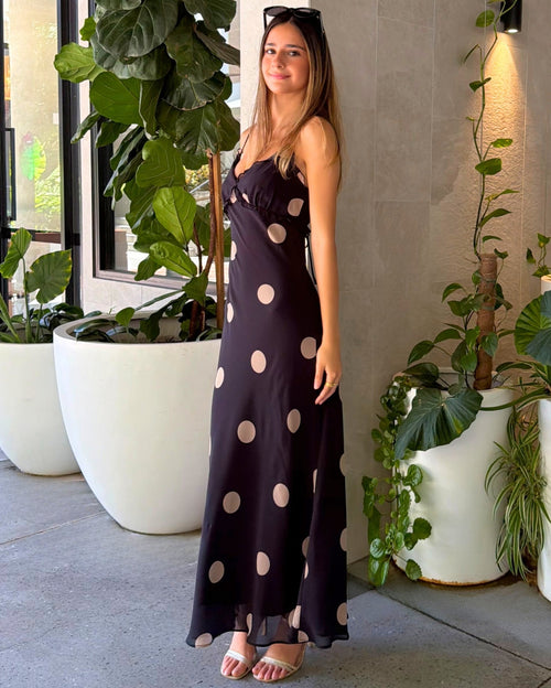 Samara Maxi Dress - Polka Dot